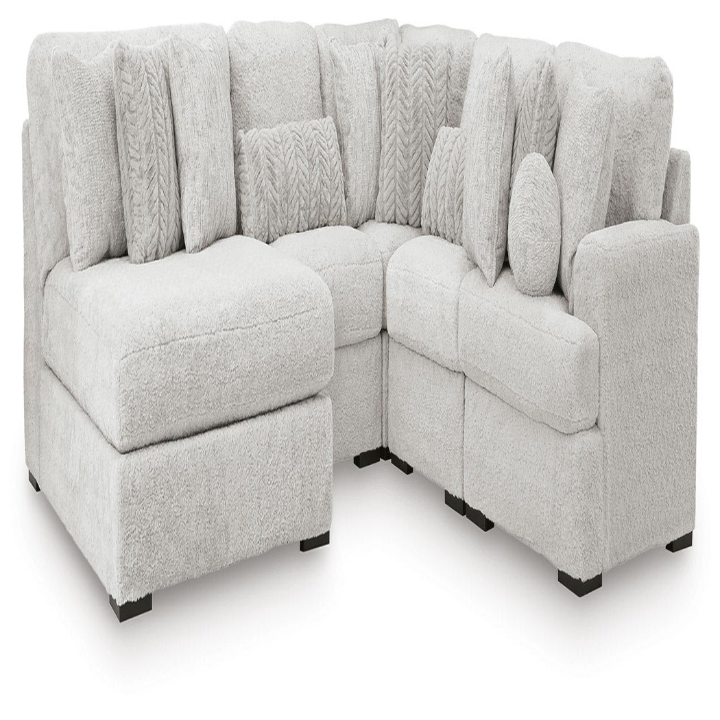 Cuddle Plush 5-Piece Sectional with Chaise (PC59106-SI)