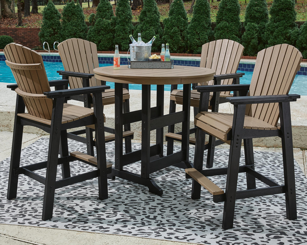Fairen Trail Outdoor Counter Height Dining Table with 2 Barstools (P211-SI) - Image 3