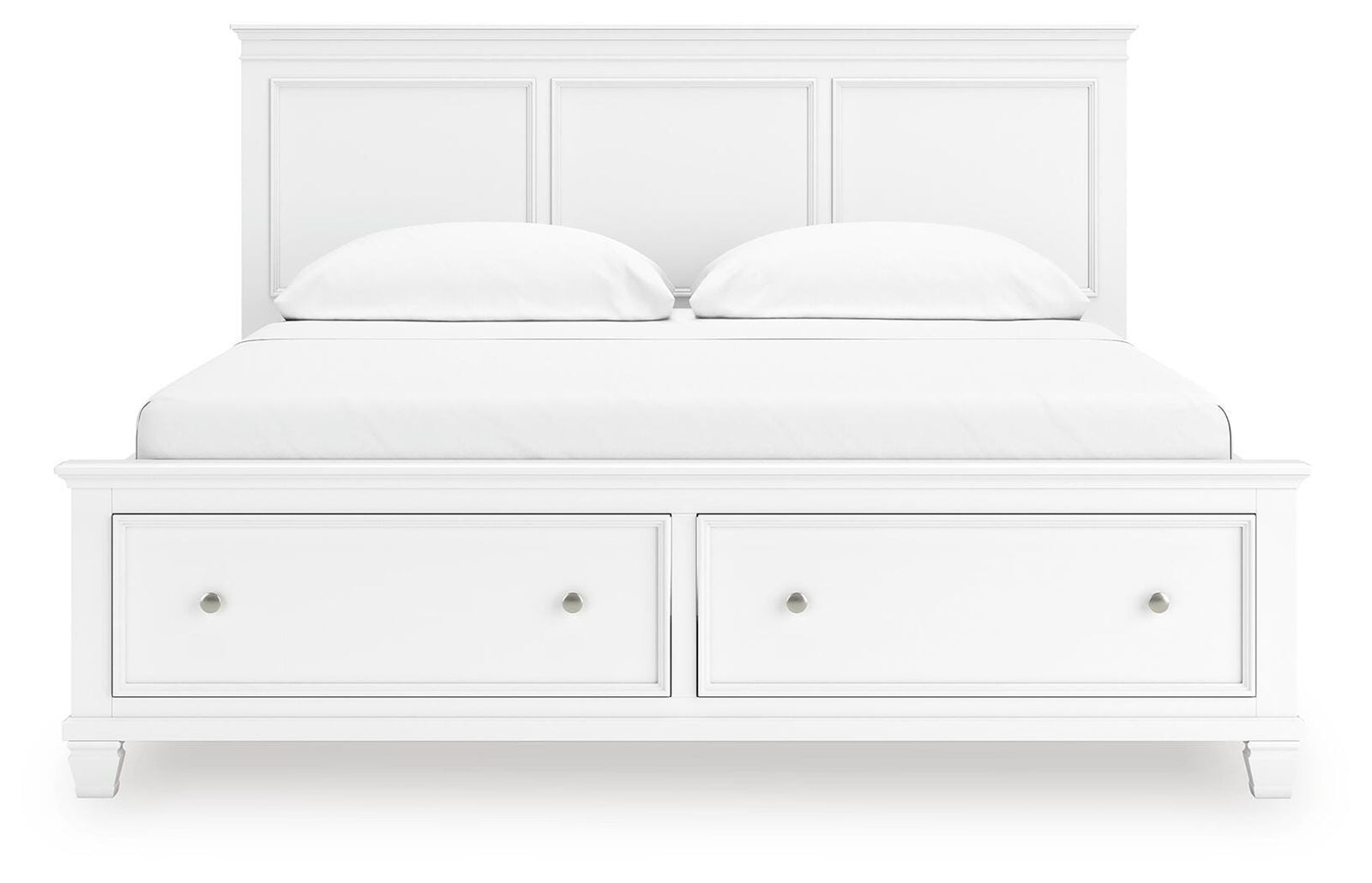 Fortman Panel Storage Bed - White  (B680-SI) - Image 4