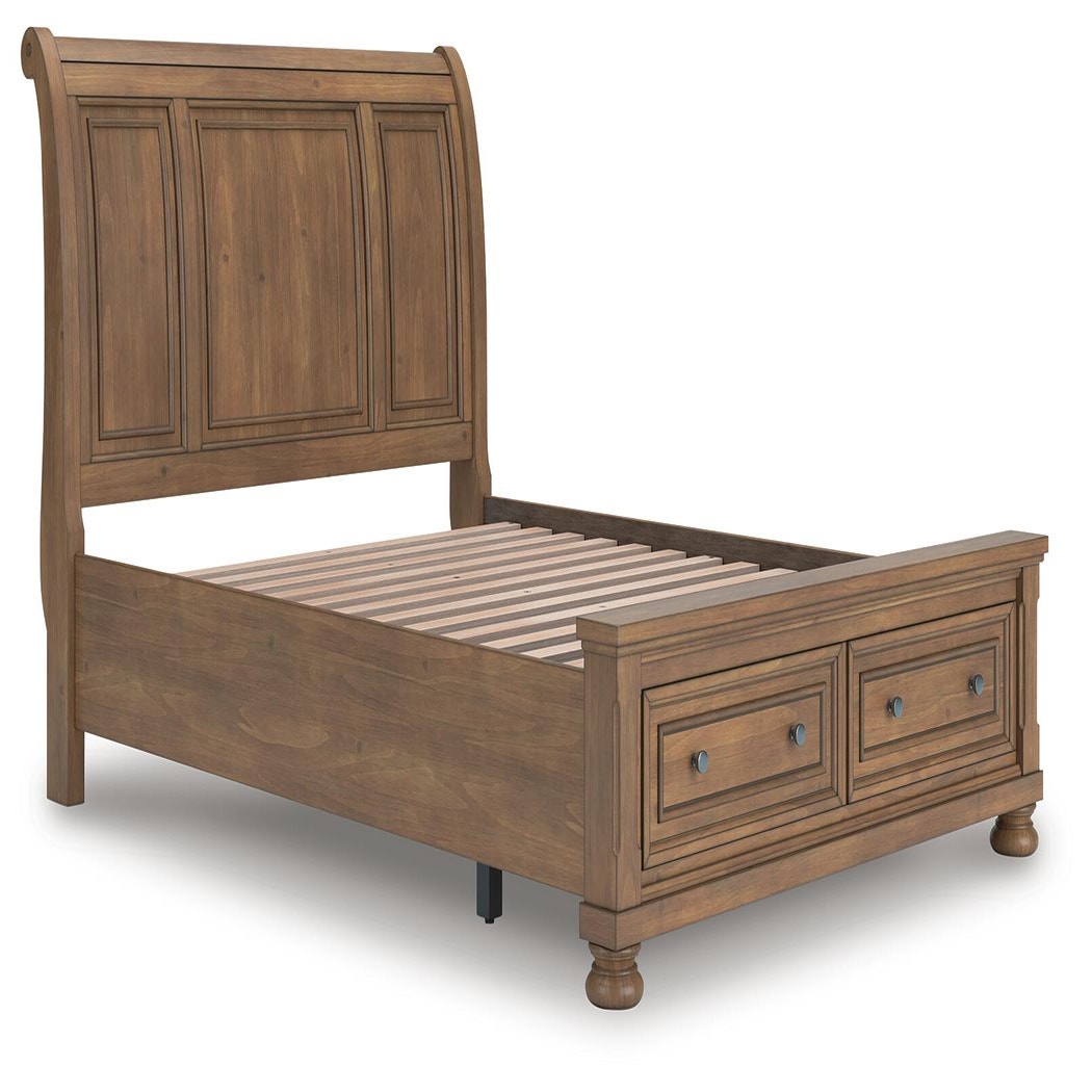 Feddinger Queen Storage Sleigh Bed (PCB779-SI) - Image 2