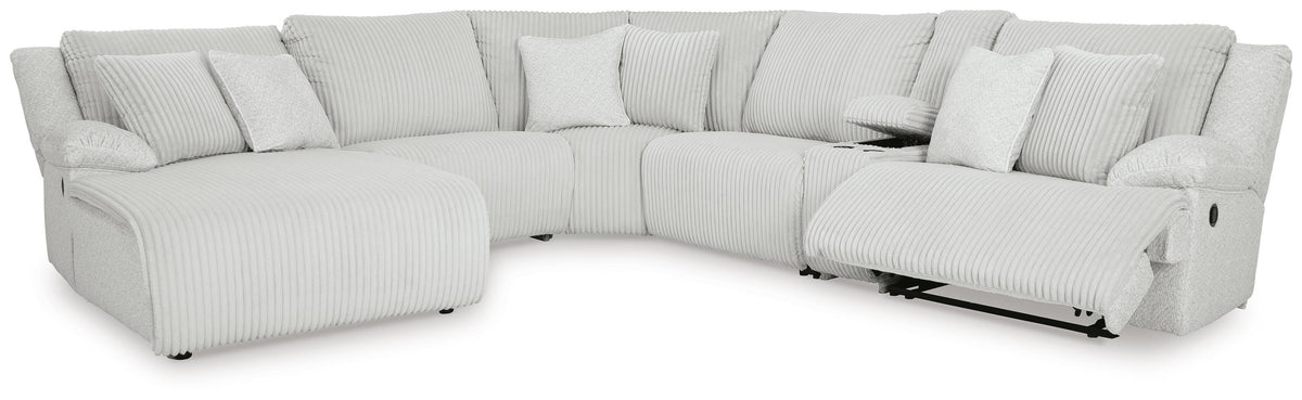 Top Tier 6-Piece Reclining Sectional with Chaise (92706-SI) - Image 2