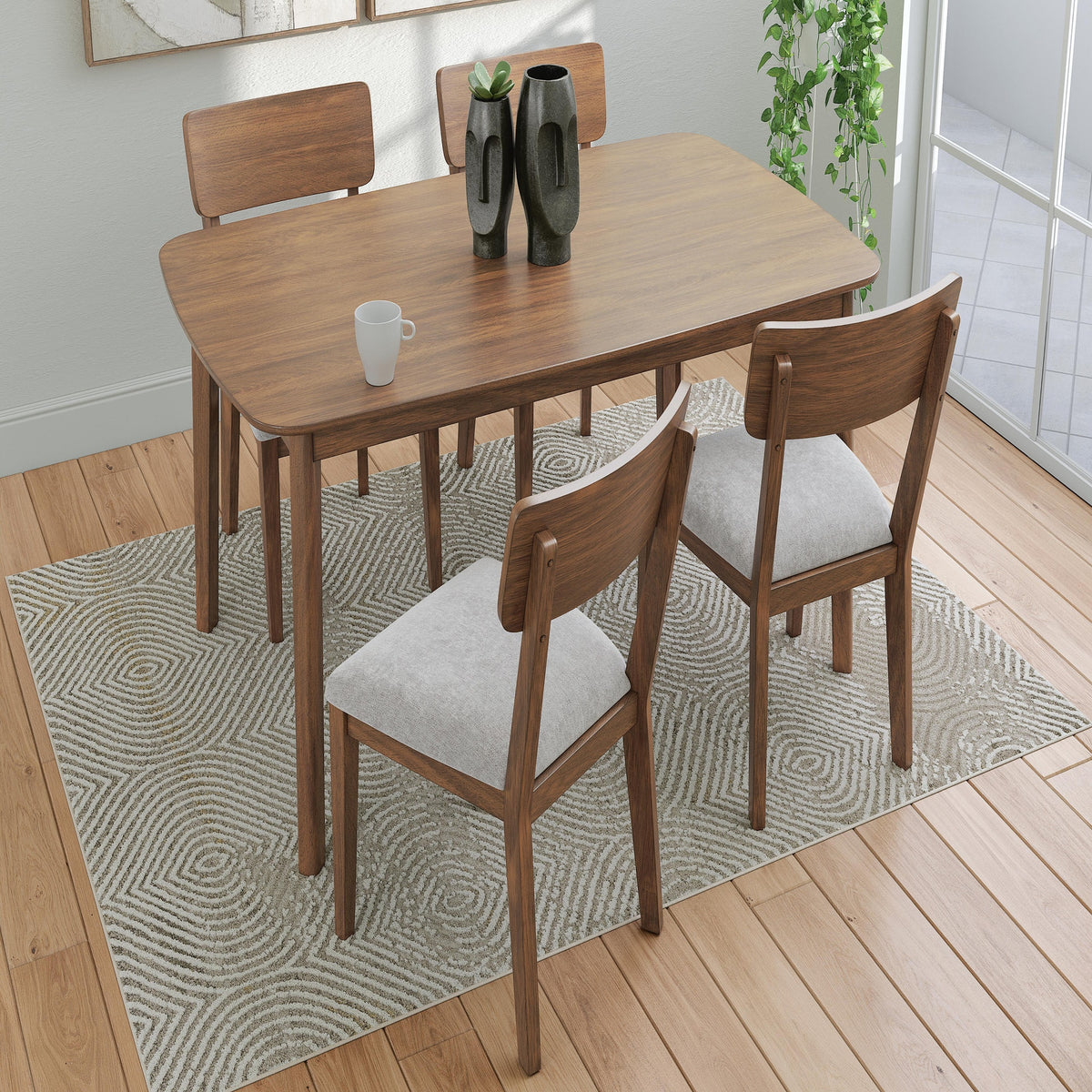 Tameride Dining Table and 4 Chairs (Set of 5) (PCD609-SI) - Image 16