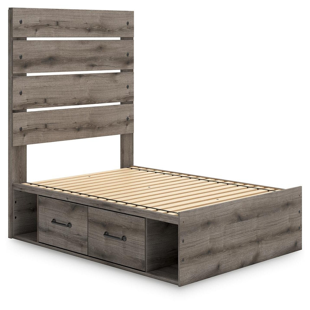 Graystorm Full Panel Bed with Storage (PCB2405-SI) - Image 2