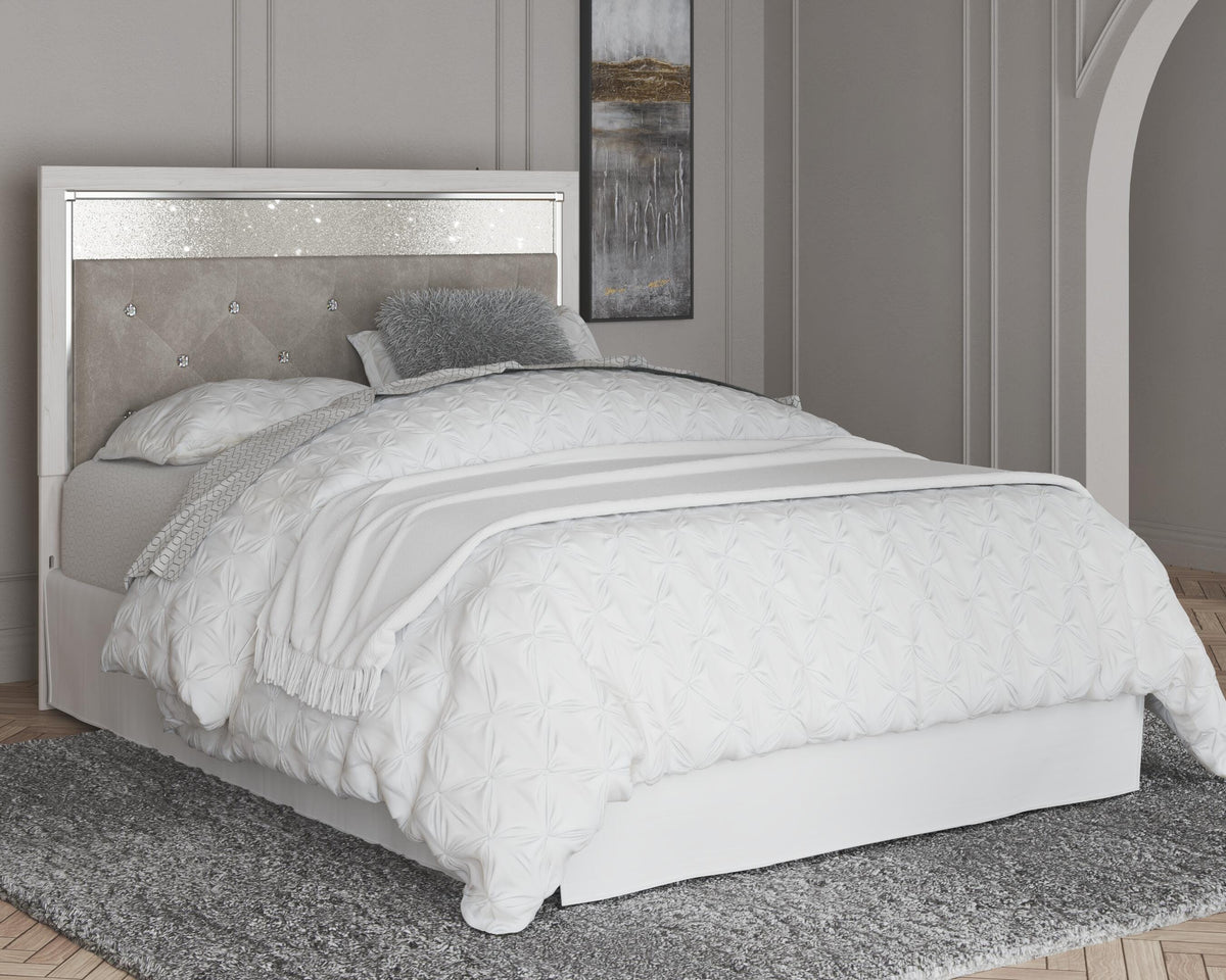 Altyra Upholstered Panel Headboard - White  (B2640-SI) - Image 2