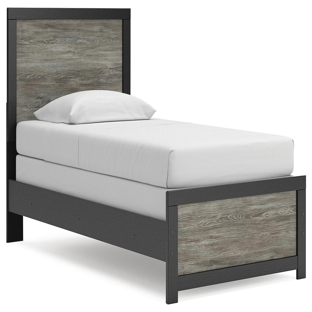 Broachmyn Twin Panel Bed, Dresser and Mirror (PCB1118-SI) - Image 11