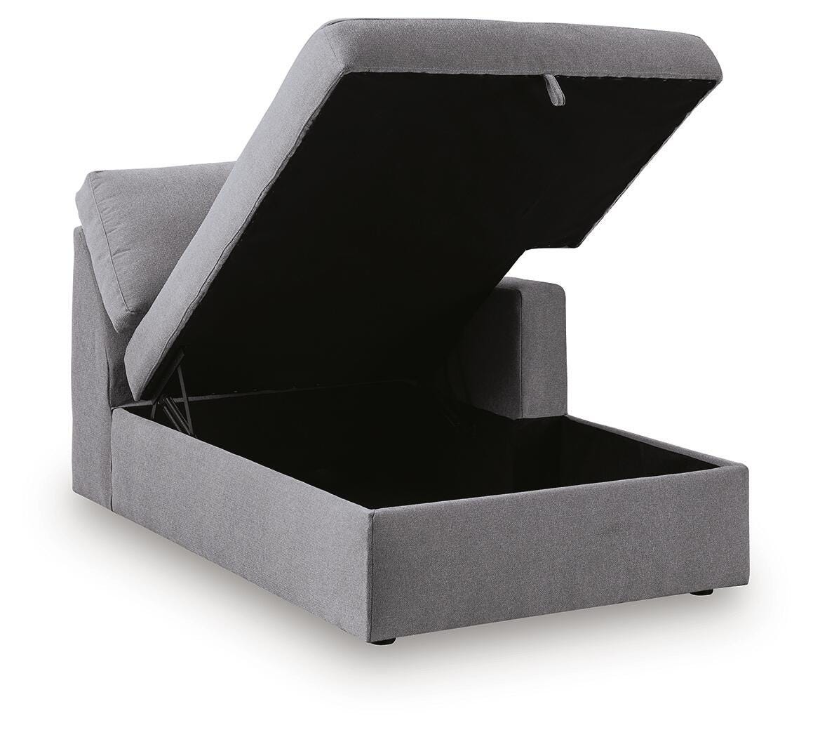 Modmax Right-Arm Facing Corner Chaise with Storage (92104-SI) - Image 2