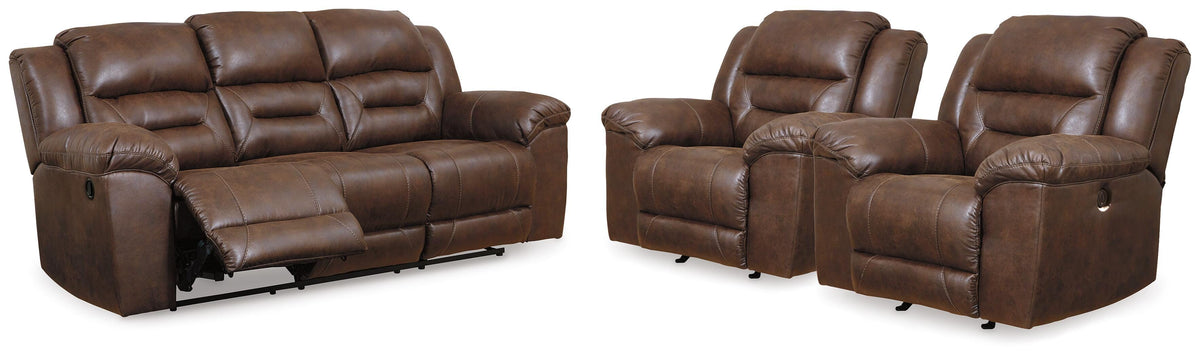 Stoneland Reclining Sofa and 2 Power Recliners (39904-SI)