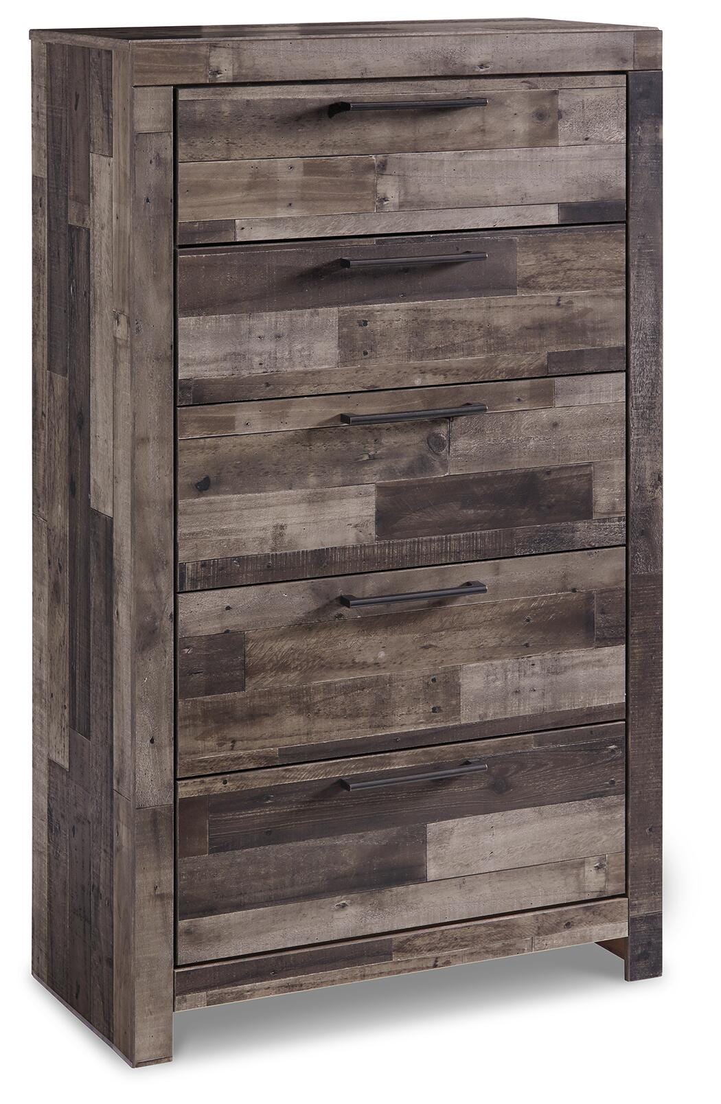 Derekson Panel Headboard, Dresser, Chest and Nightstand - Multi Gray  (B200-SI) - Image 4