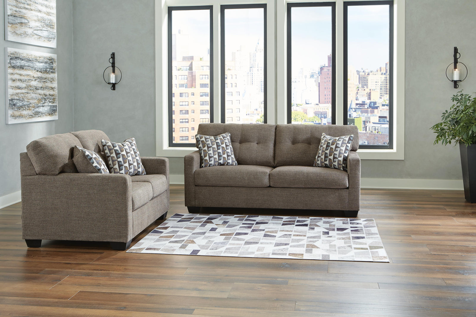 Mahoney Sofa and Loveseat (31005-SI) - Image 10