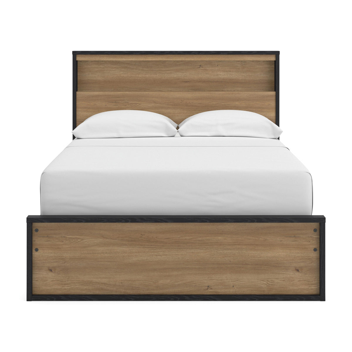 Kozmour Bookcase Complete Bed Frame - Black/Brown  (EB1460-SI) - Image 15