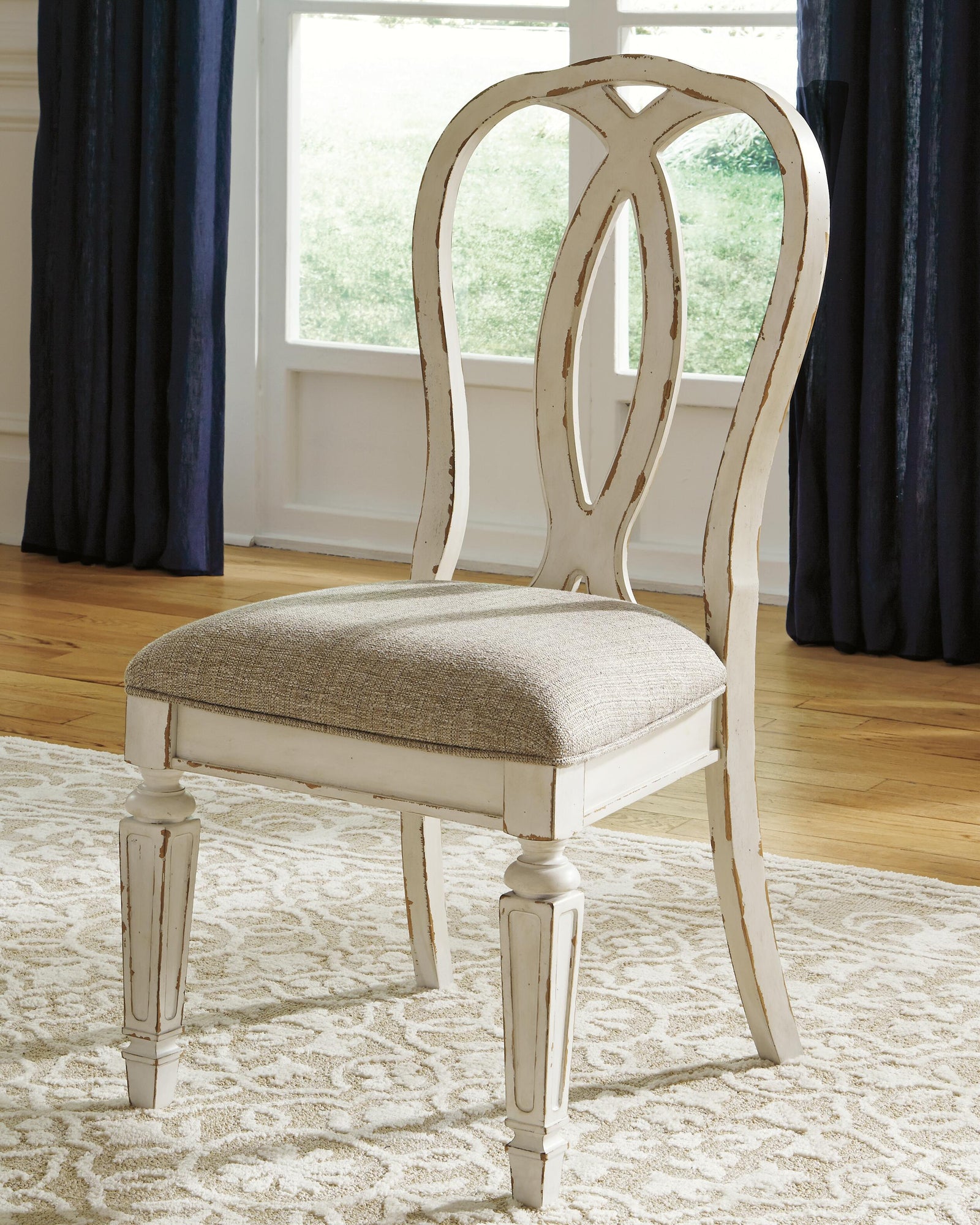 Realyn Dining Table and 6 Chairs with Server (D743-SI) - Image 11