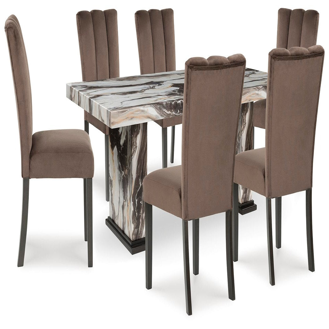 Jeshina Dining Table and 6 Chairs (PCD581-SI)