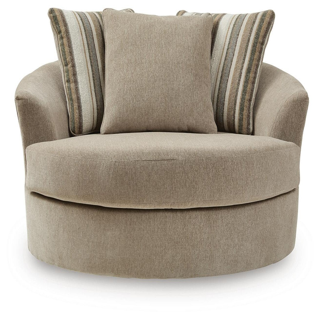 Linenhause Oversized Swivel Accent Chair (31803-SI) - Image 3