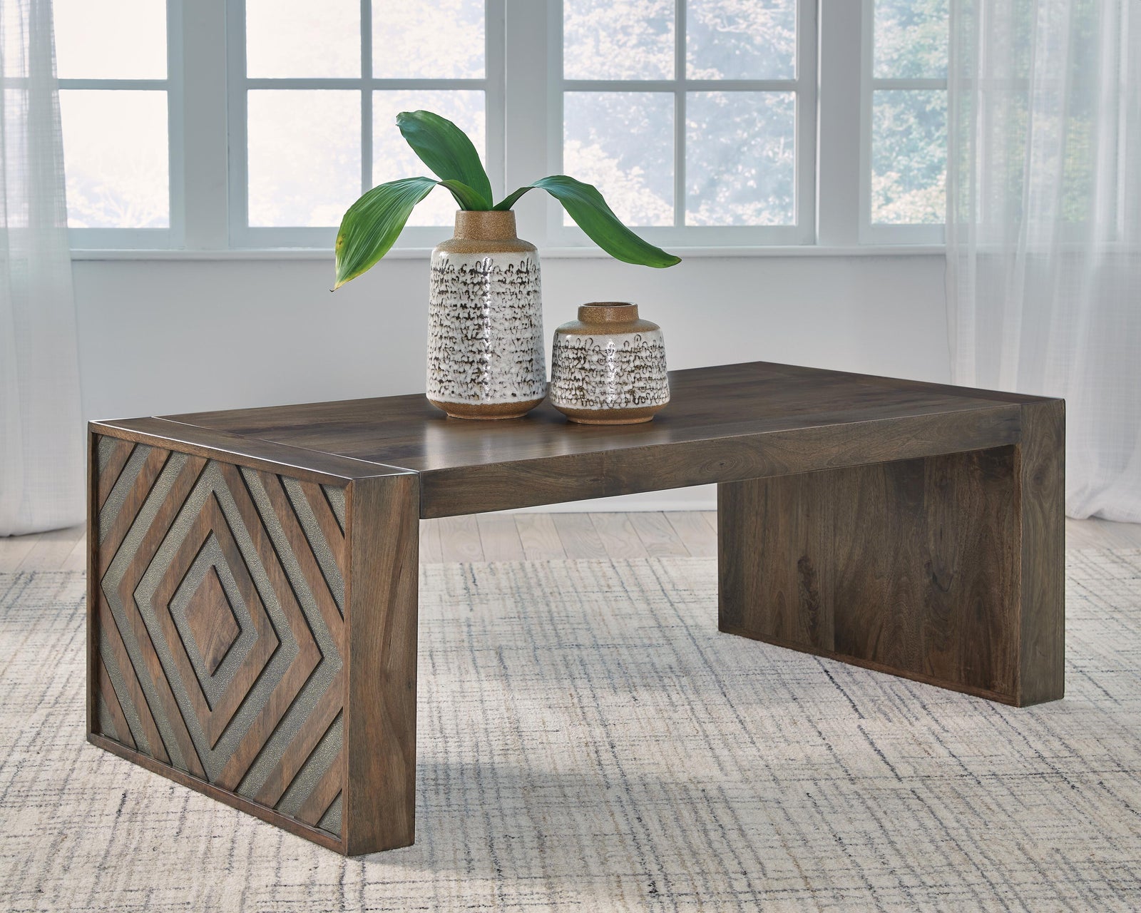 Dreggan Coffee Table - Brown  (T567-SI) - Image 4