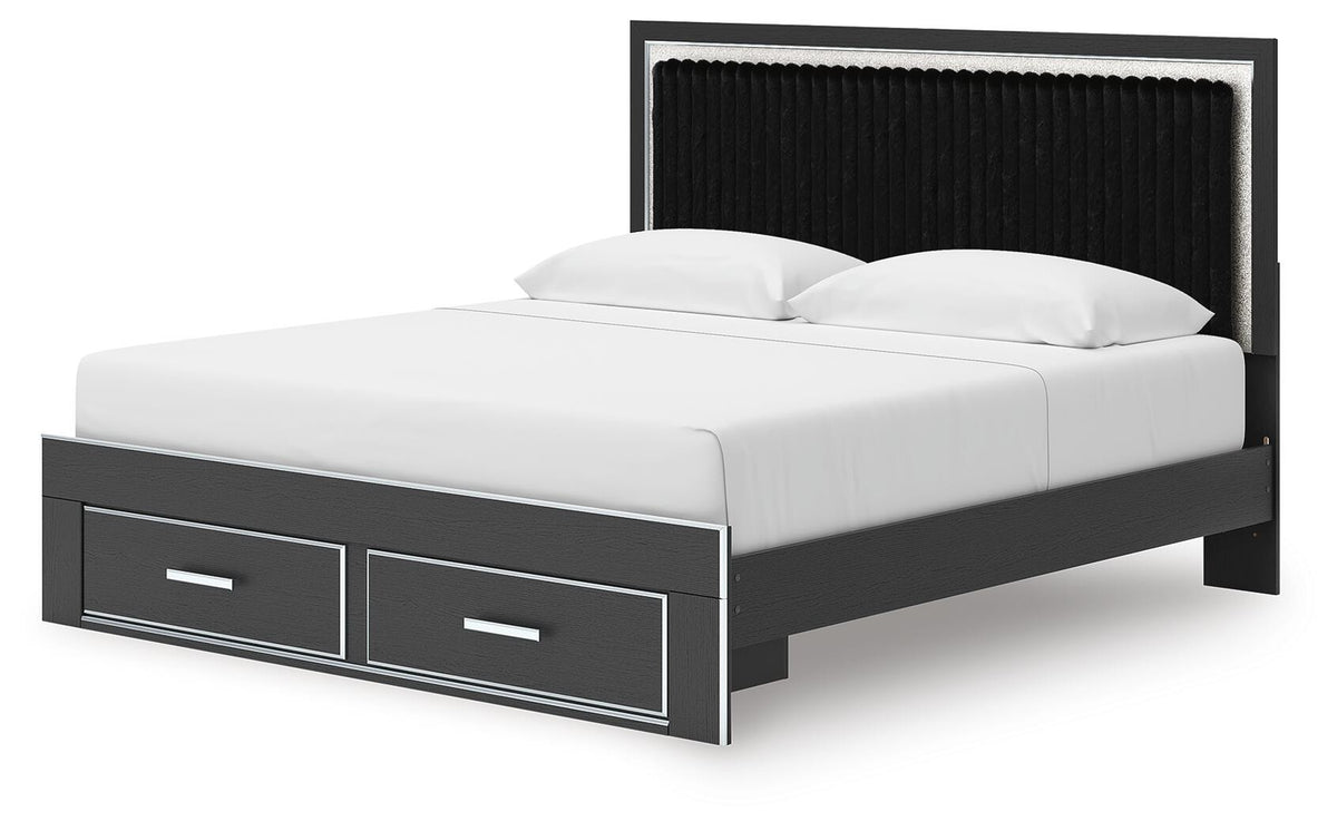 Zuraleus King Storage Bed, Dresser, Mirror, Chest and Nightstand (PCB3380-SI) - Image 24