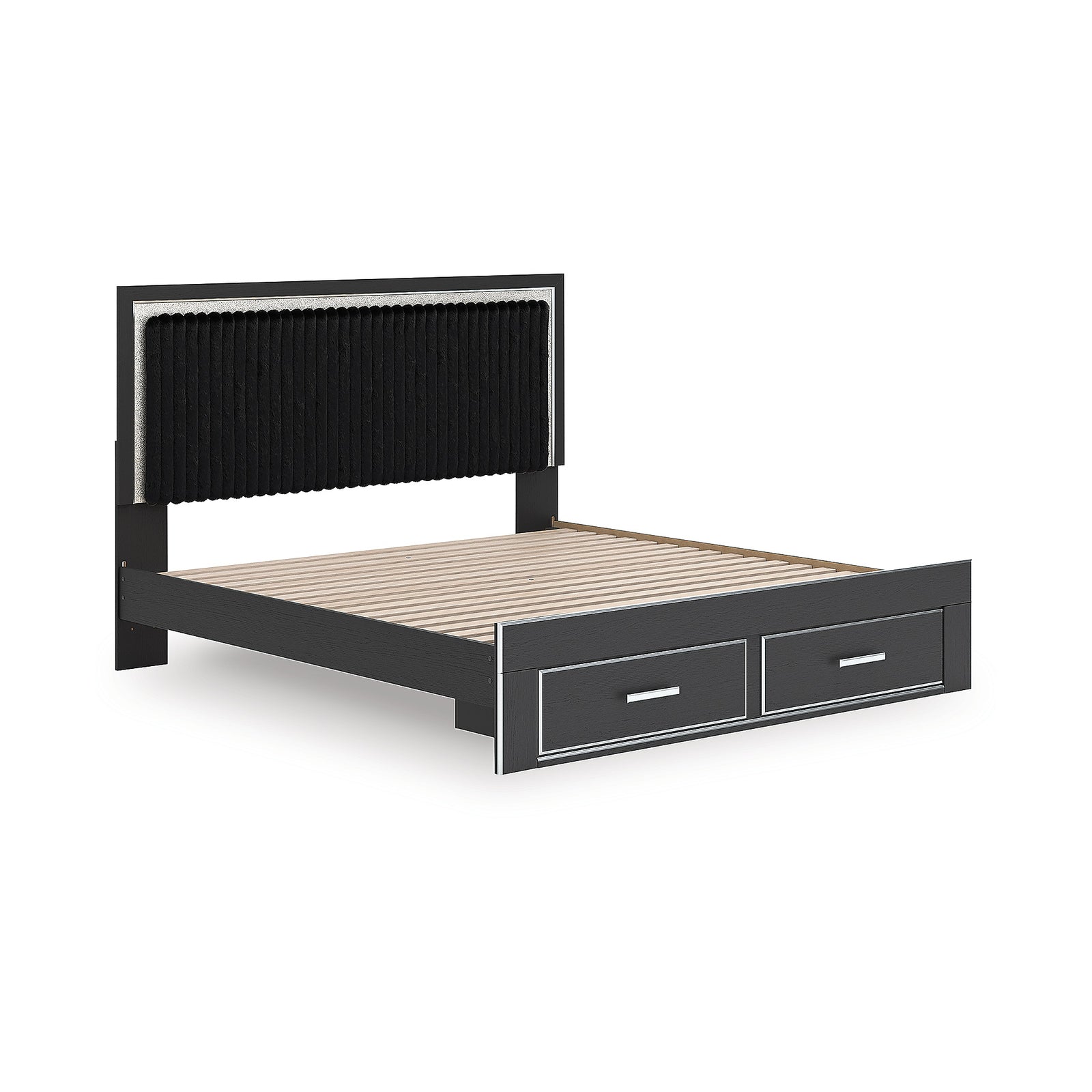 Zuraleus King Storage Bed, Dresser, Mirror, Chest and Nightstand (PCB3380-SI) - Image 20