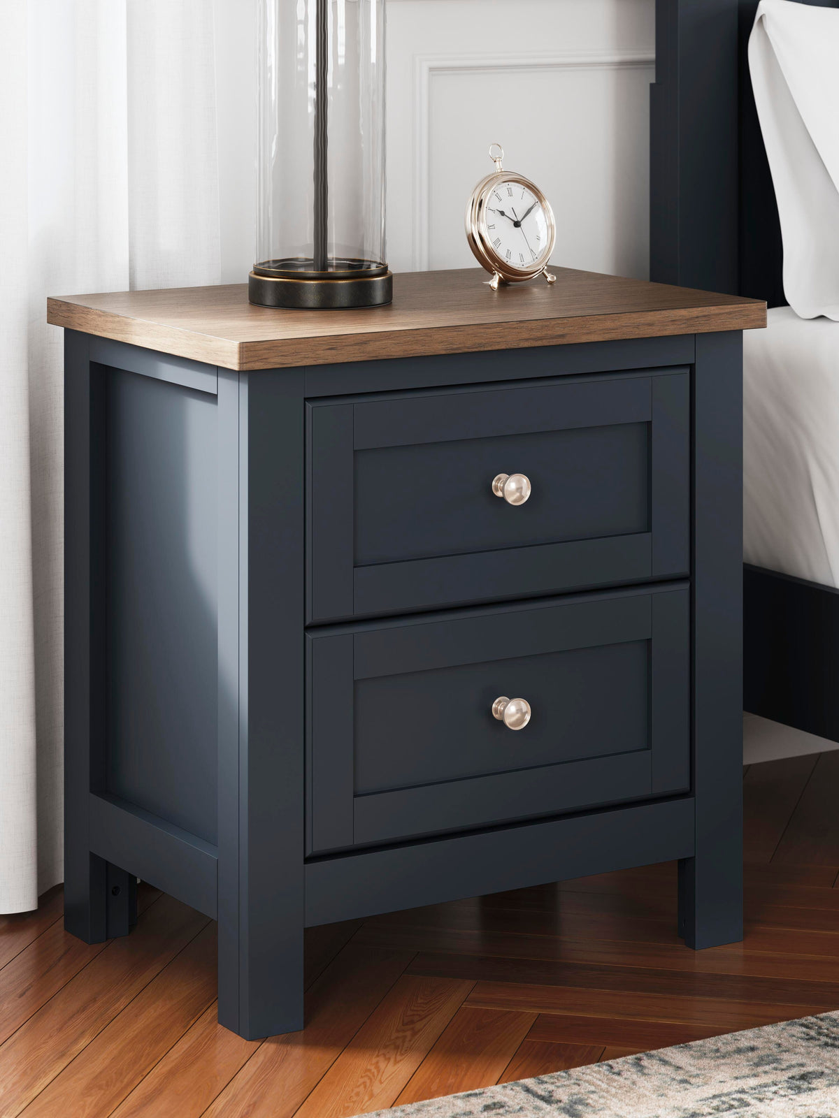 Landocken Panel Bed, Chest and Nightstand - Brown/Blue  (B414-SI) - Image 26