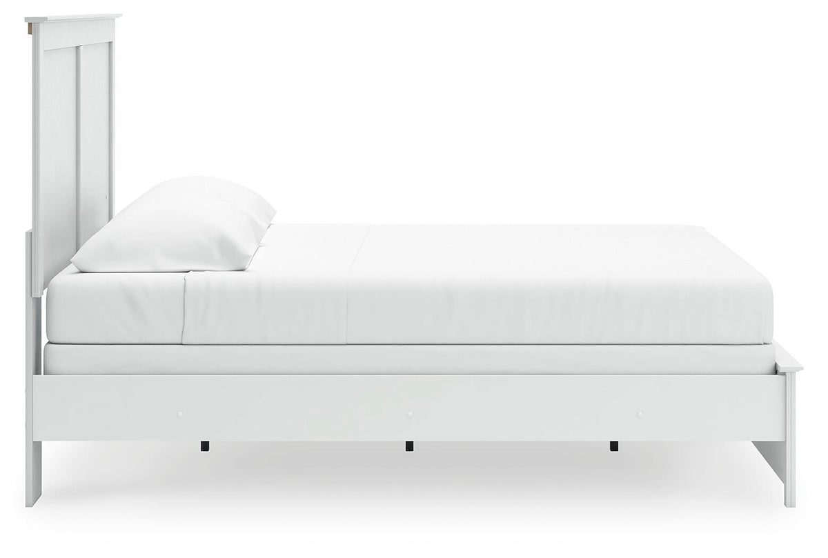 Bostwick Shoals Panel Bed, Dresser, Mirror, Chest and 2 Nightstands - White  (B139-SI) - Image 11