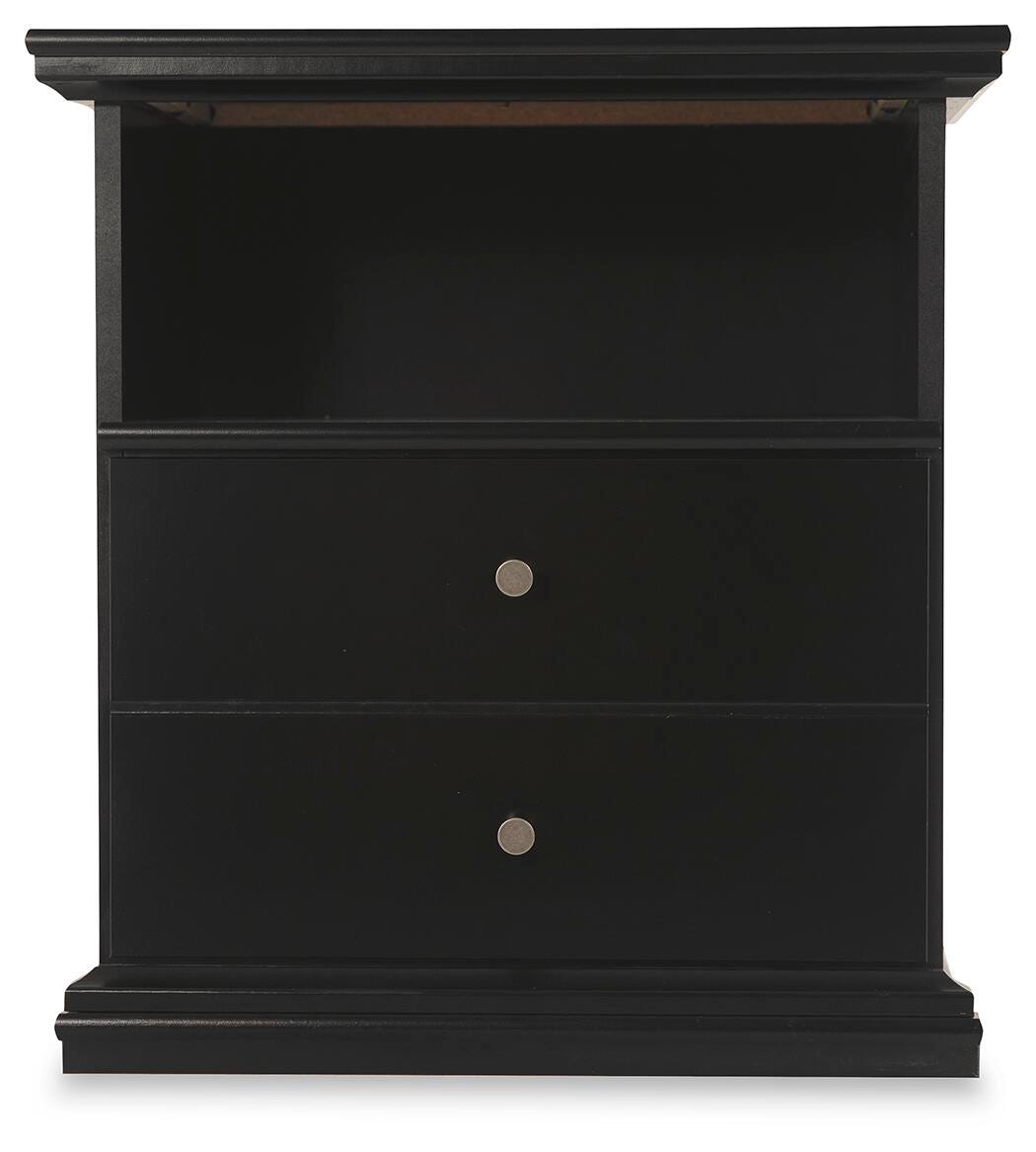 Maribel Panel Bed and Nightstand (B138-SI) - Image 8