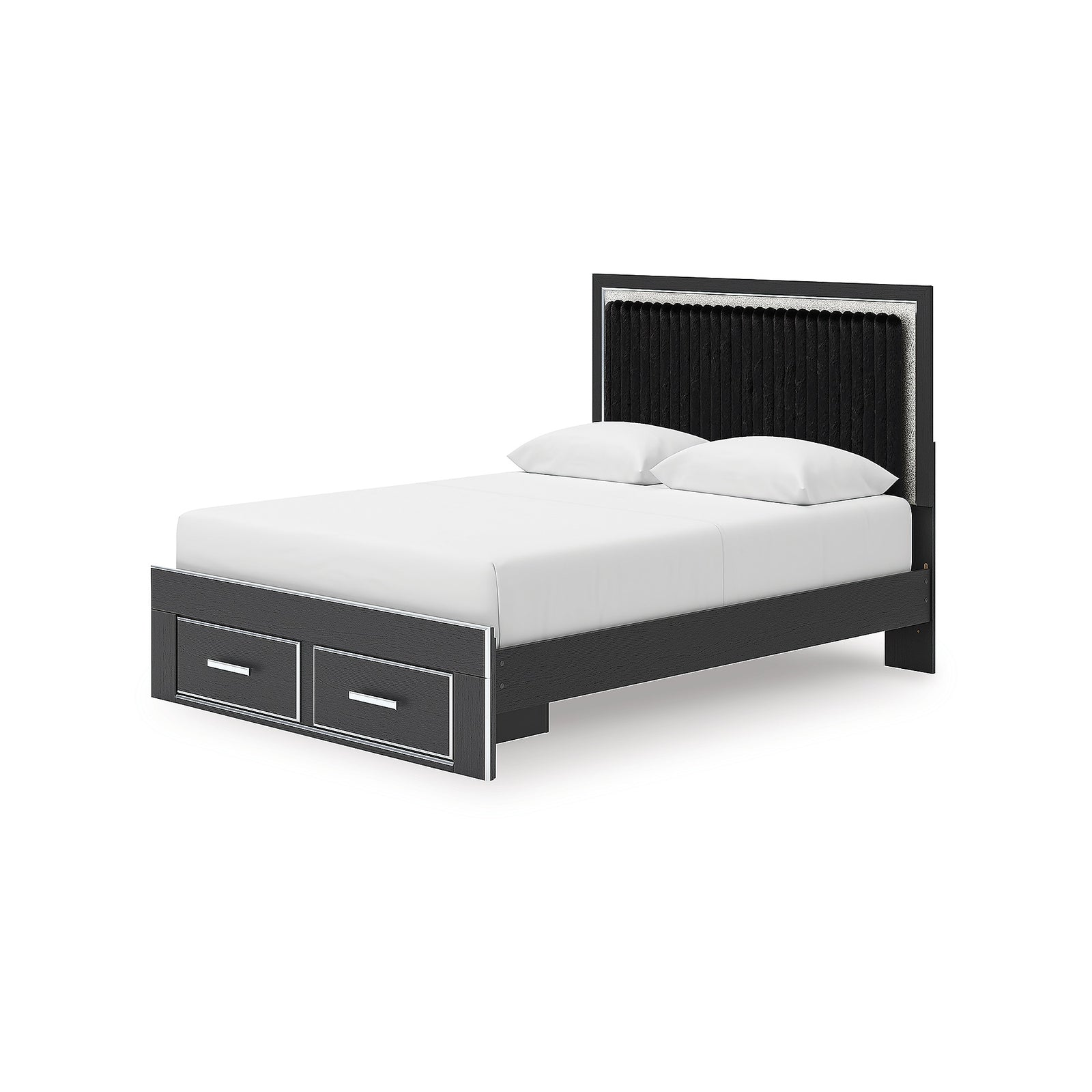 Zuraleus Queen Upholstered Panel Platform Storage Bed (PCB3380-SI) - Image 3