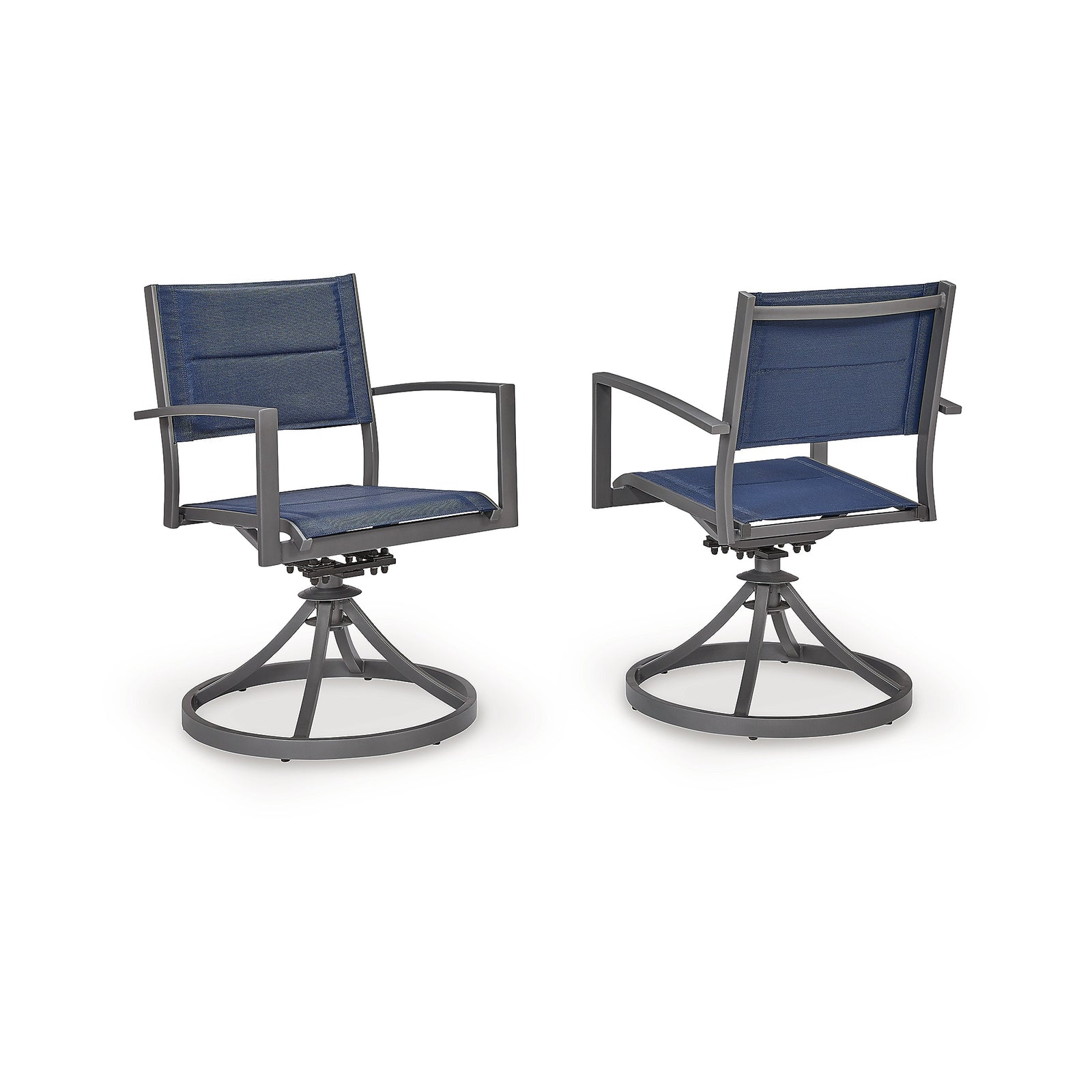 Rocky Creek Outdoor Sling Swivel Chair (Set of 2) (PCP326-SI) - Image 3
