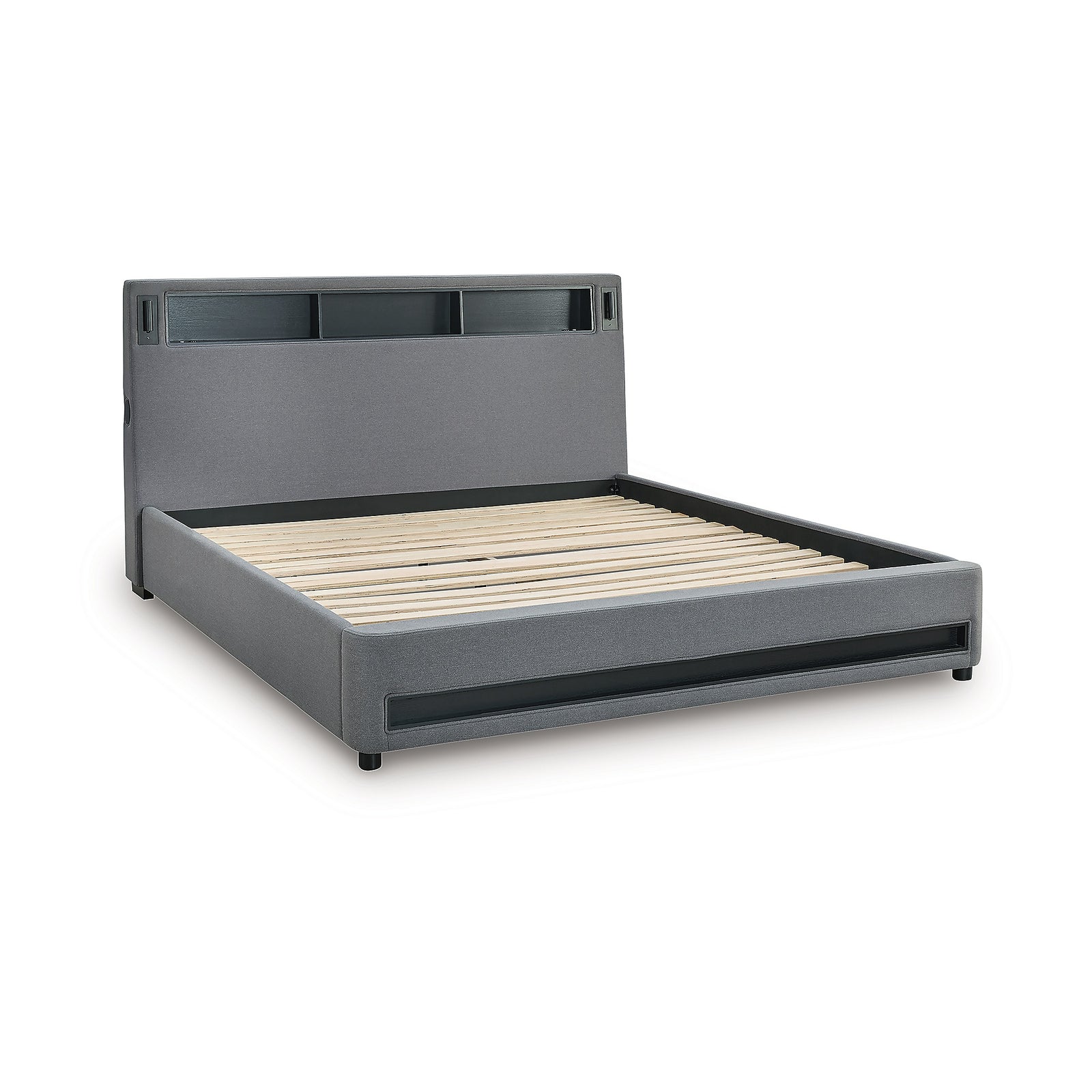 Verishaw California King Upholstered Bed (PCB2721-SI) - Image 5