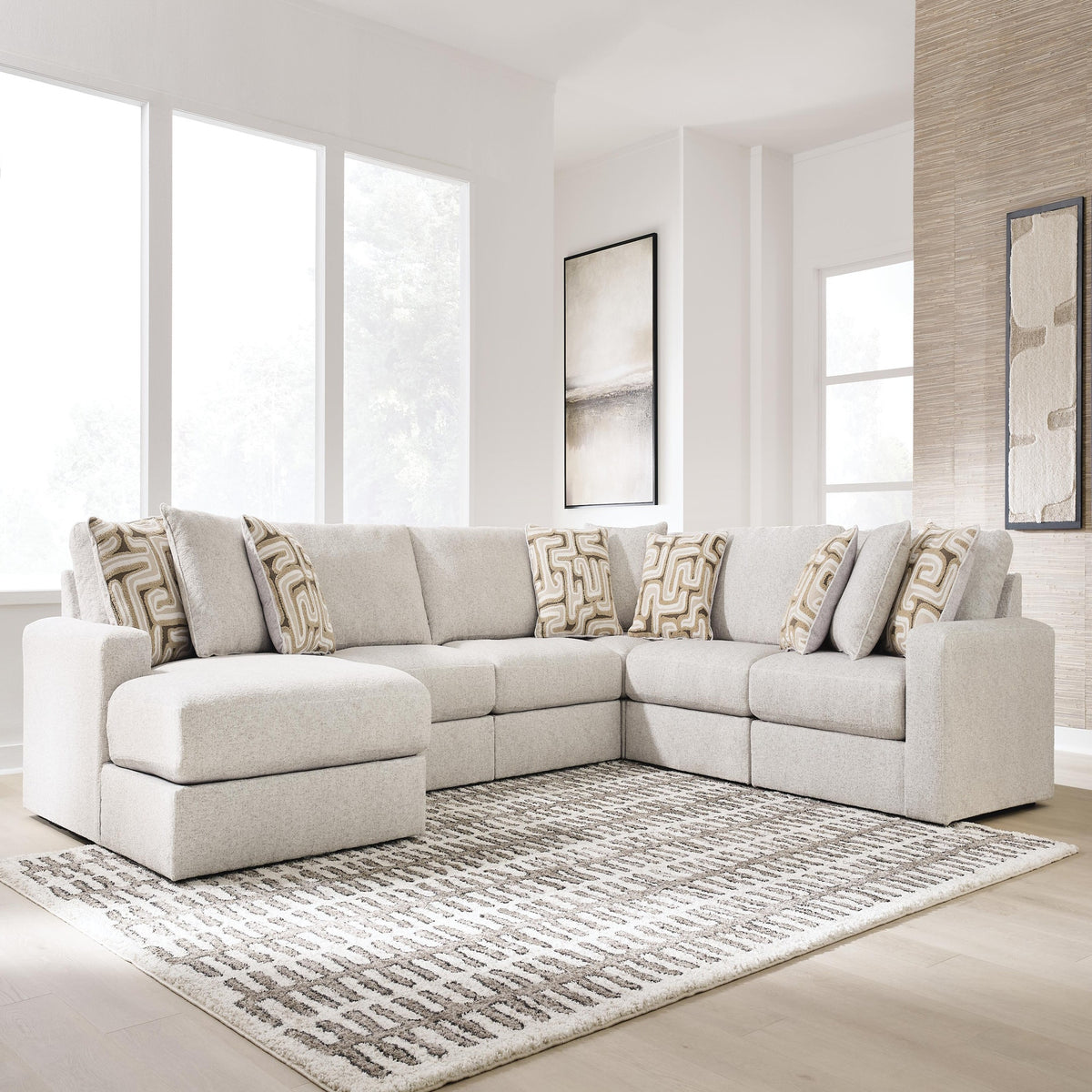 Kestrie 6-Piece Sectional with Chaise (PC68706-SI) - Image 2