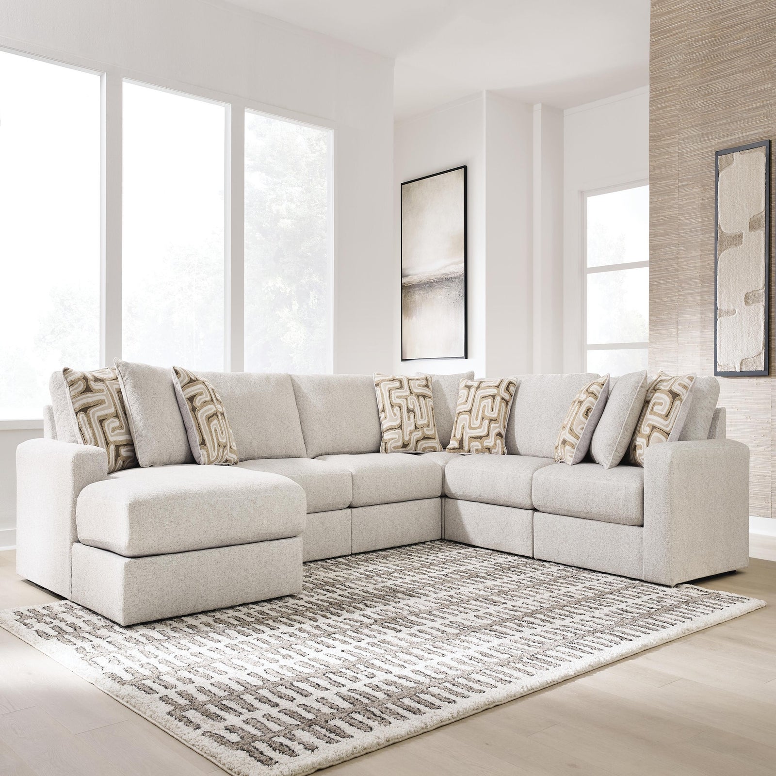 Kestrie 6-Piece Sectional with Chaise (PC68706-SI) - Image 2