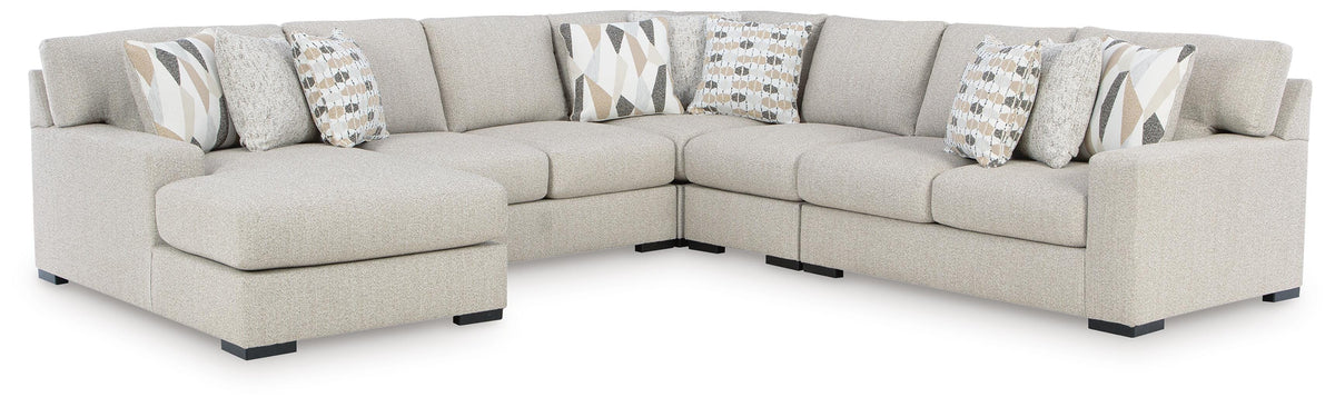 Laurelgrove 5-Piece Sectional with Chaise (75105-SI)