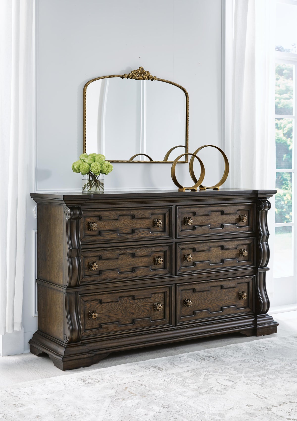 Maylee Dresser - Dark Brown  (B947-SI) - Image 7