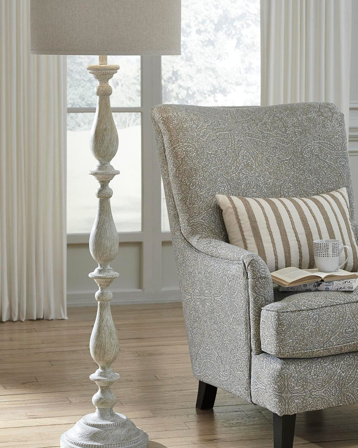 Bernadate Floor Lamp (L235341-SI) - Image 2