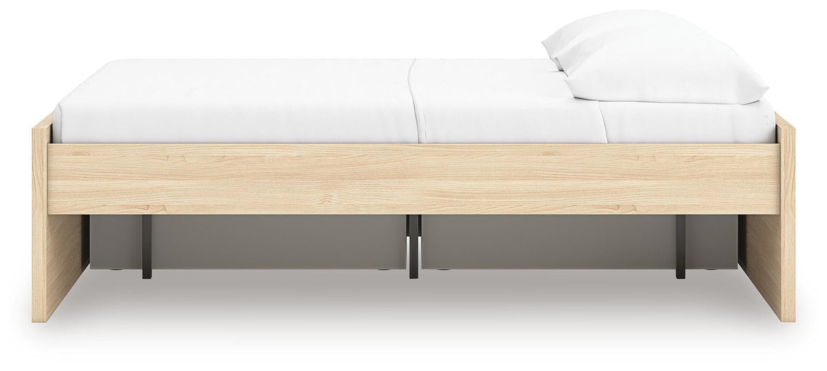 Onita Platform Bed with 1 Side Storage (Youth) - Natural  (EB9632-SI) - Image 8
