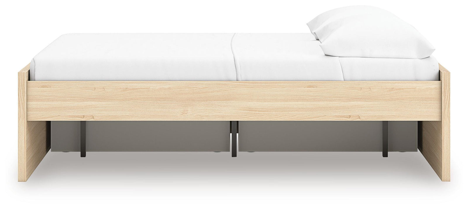 Onita Platform Bed with 1 Side Storage (Youth) - Natural  (EB9632-SI) - Image 8
