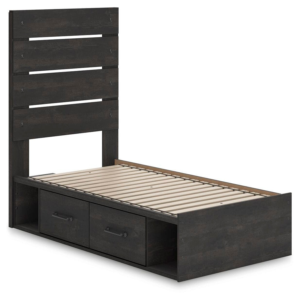 Hollivern Twin Panel Storage Bed (PCB2108-SI) - Image 2