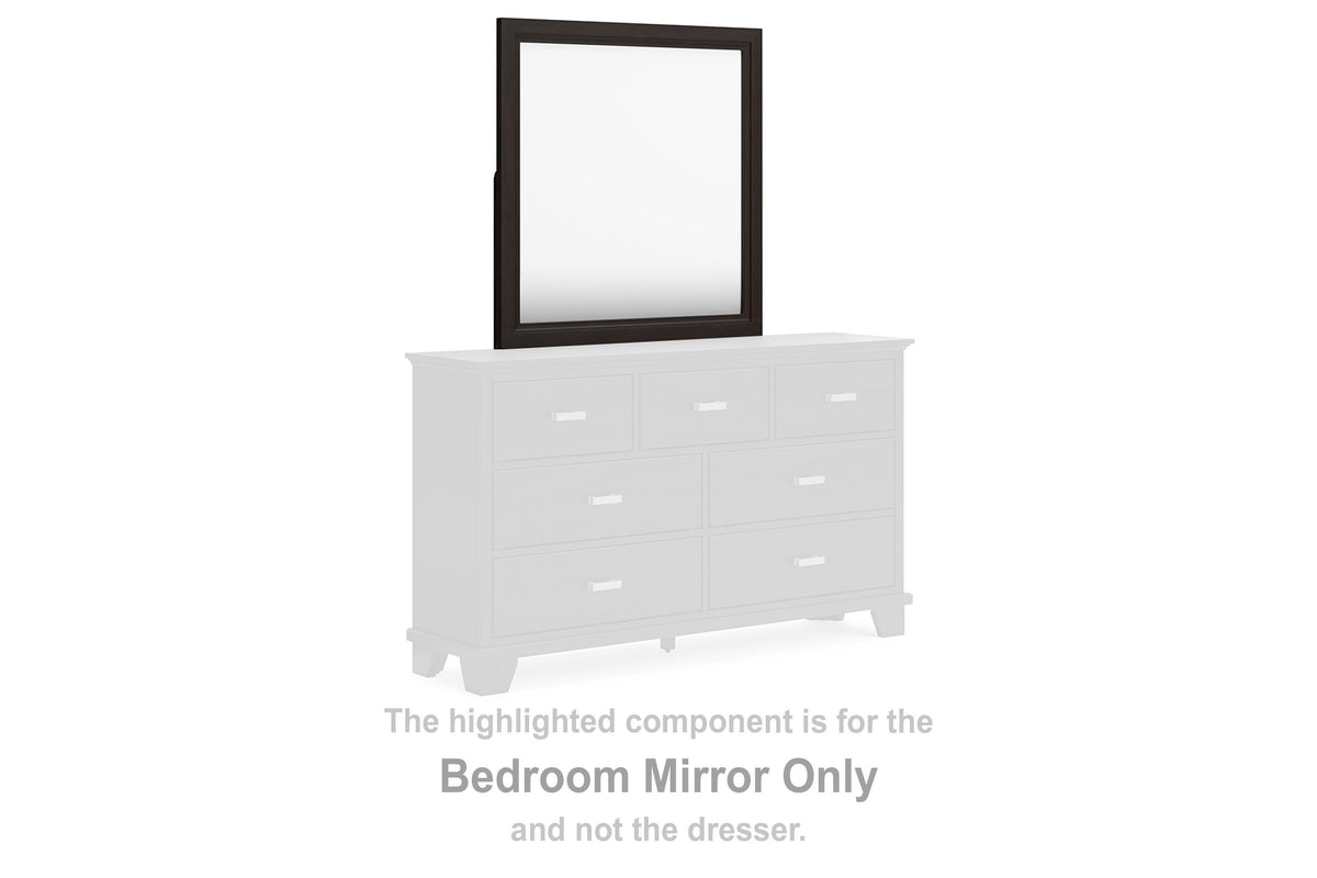 Covetown Bedroom Mirror - Dark Brown  (B441-SI)