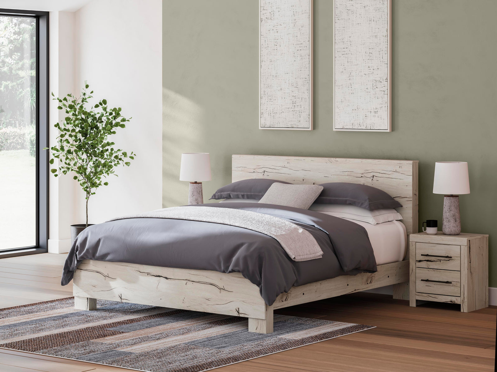 Lawroy Panel Bed, Dresser, Mirror, Chest and Nightstand - Light Natural  (B2310-SI) - Image 33