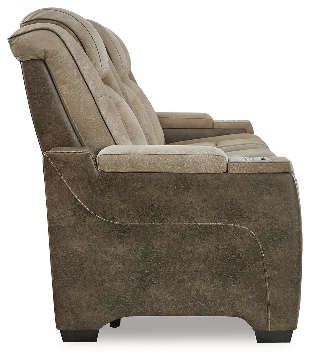 Next-Gen Durapella Power Reclining Loveseat with Console (22003-SI) - Image 11