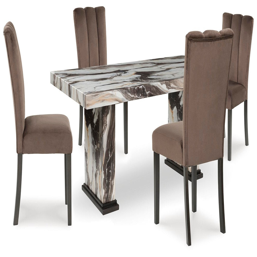 Jeshina Dining Table and 4 Chairs (PCD581-SI)