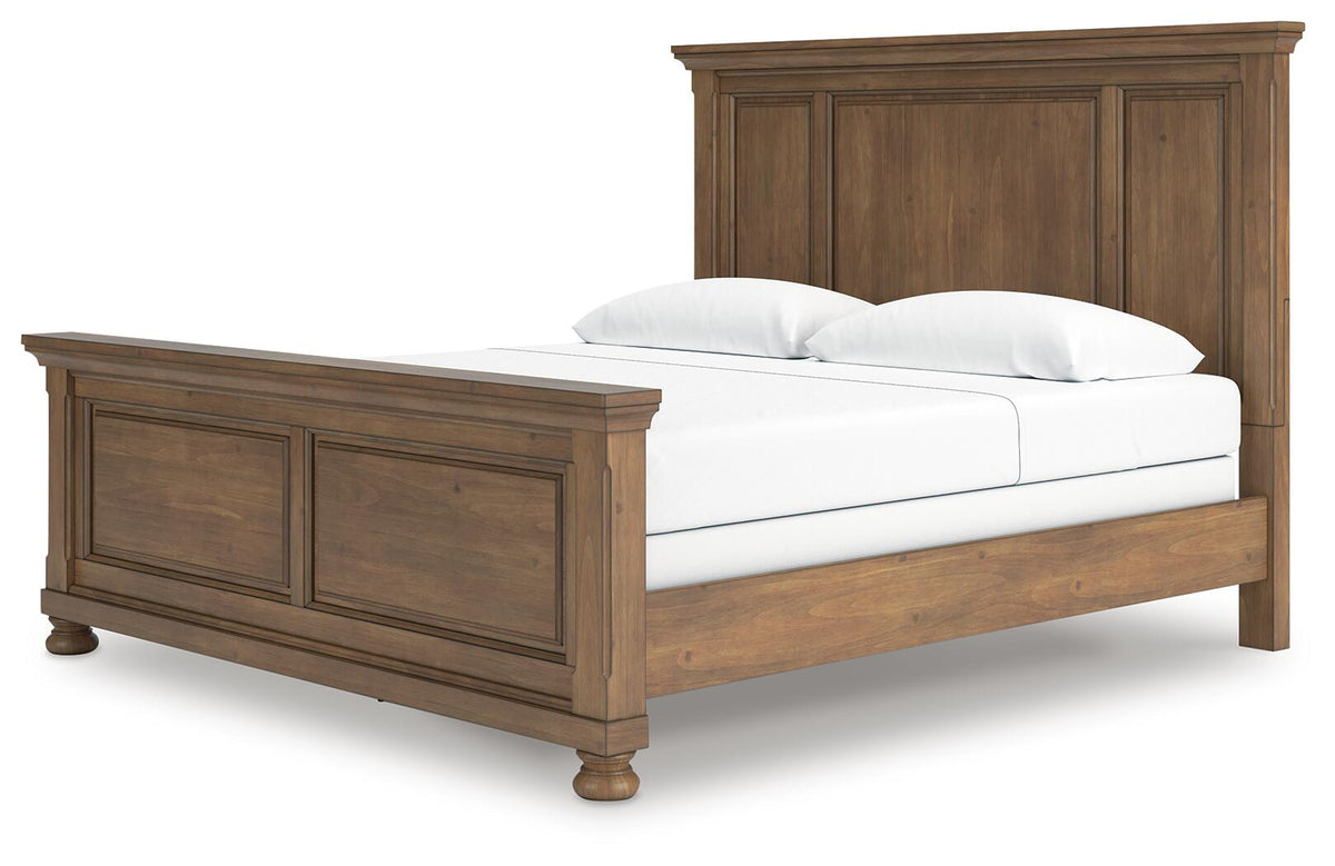 Feddinger King Panel Bed, Dresser, Mirror, Chest and 2 Nightstands (PCB779-SI) - Image 22