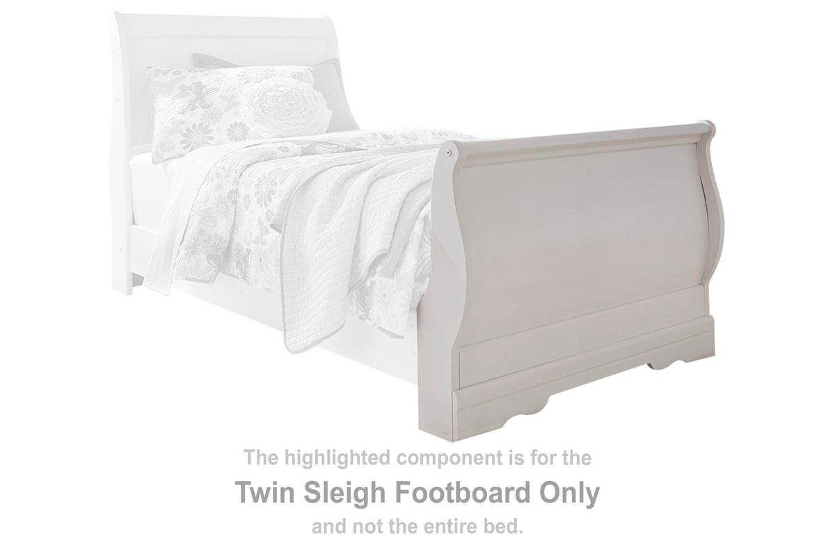 Anarasia Sleigh Footboard (Youth) - White  (B129-SI) - Image 3