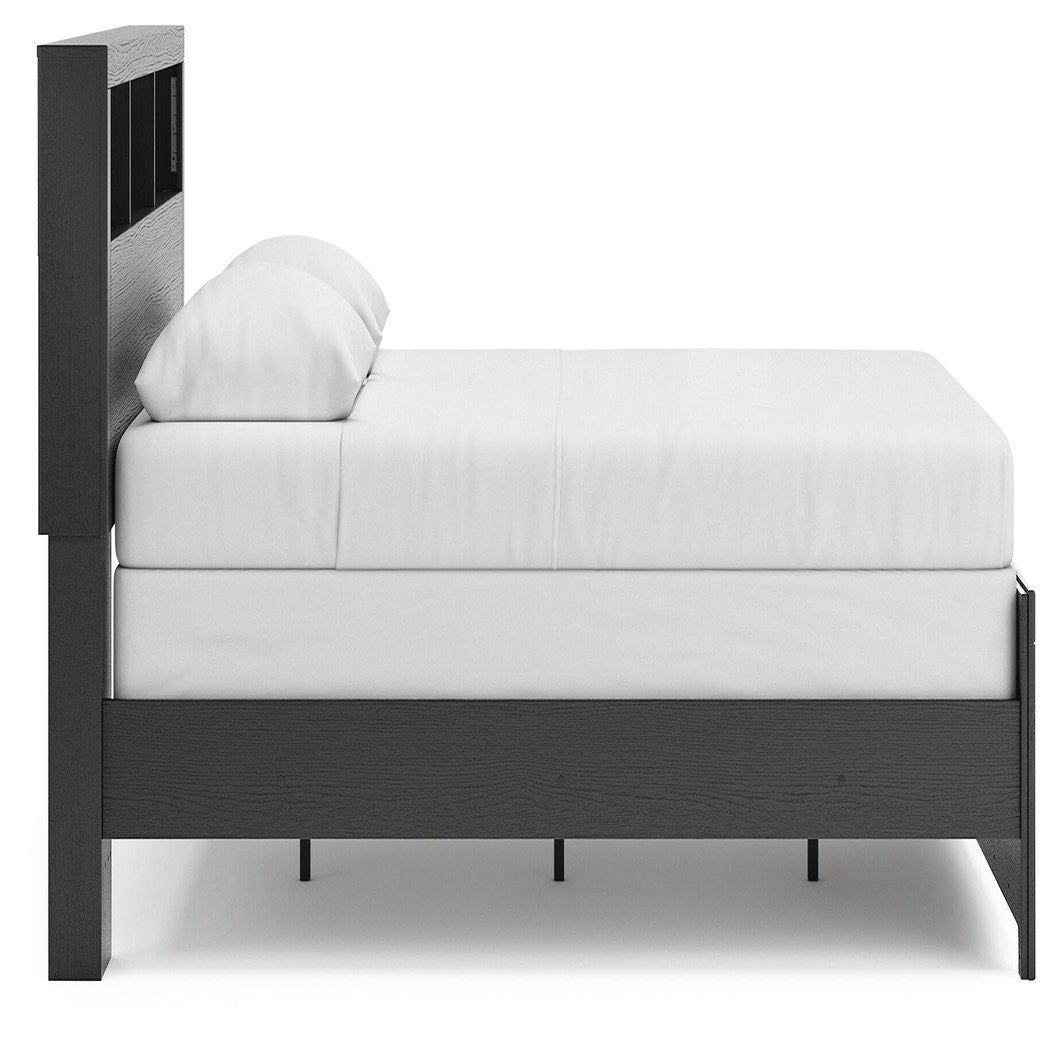 Broachmyn Queen Bookcase Bed, Chest and Nightstand (PCB1118-SI) - Image 11