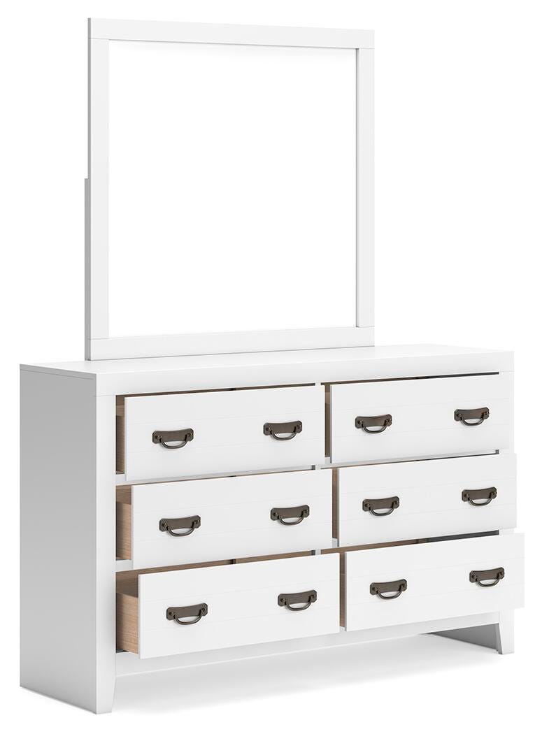 Binterglen Panel Bed, Dresser, Chest and 2 Nightstands (B427-SI) - Image 4