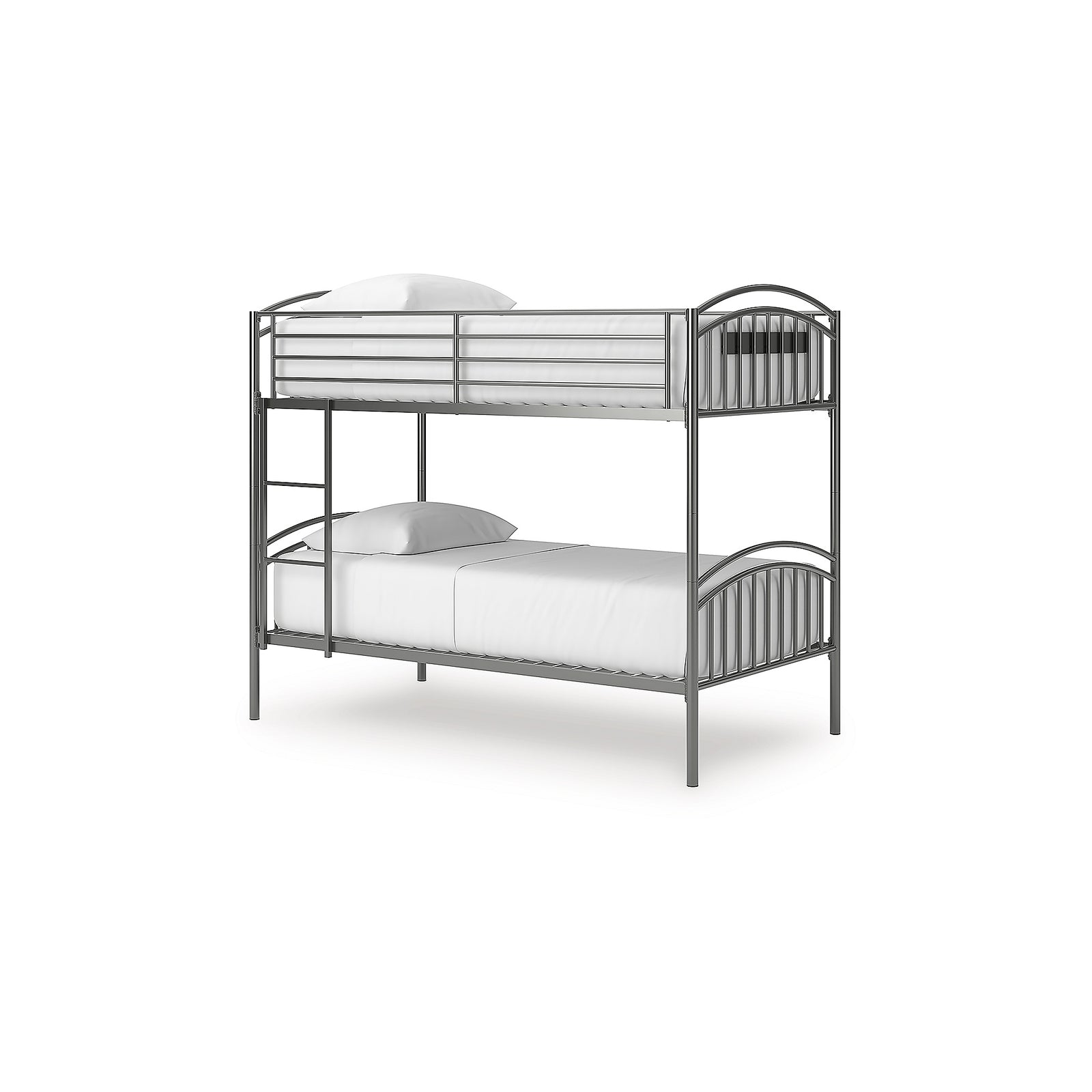 Lanceburg Twin over Twin Bunk Bed and 2 Mattresses (PCB400-SI) - Image 2
