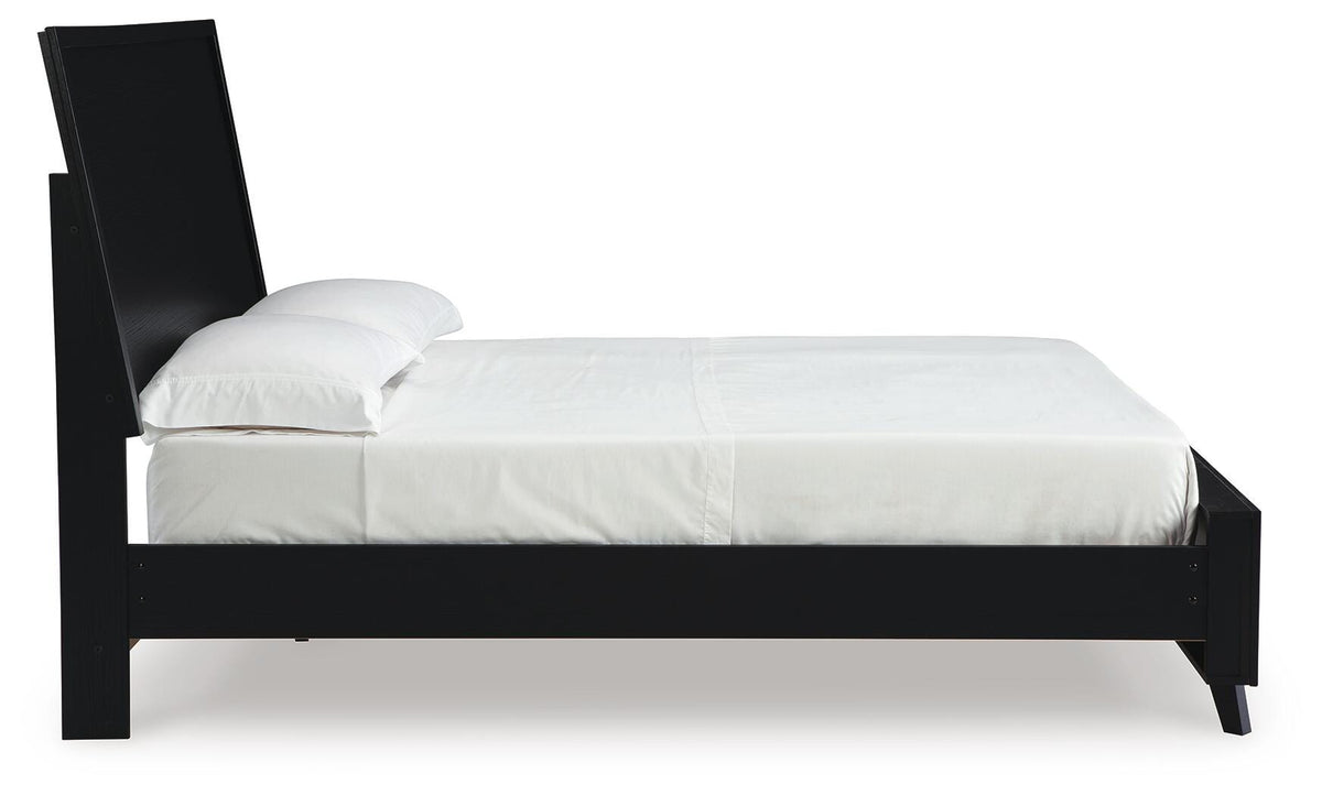 Danziar Panel Platform Bed, Dresser and Mirror (B1013-SI) - Image 6