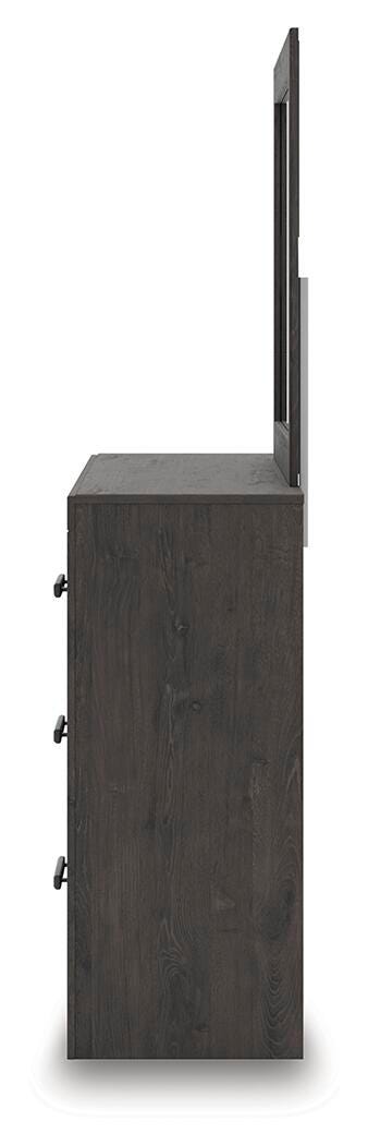 Prendonea Panel Bed, Dresser, Mirror and Nightstand (B3789-SI) - Image 7