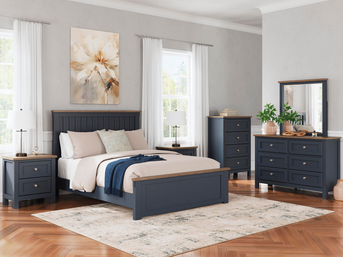 Landocken Dresser - Brown/Blue  (B414-SI) - Image 10