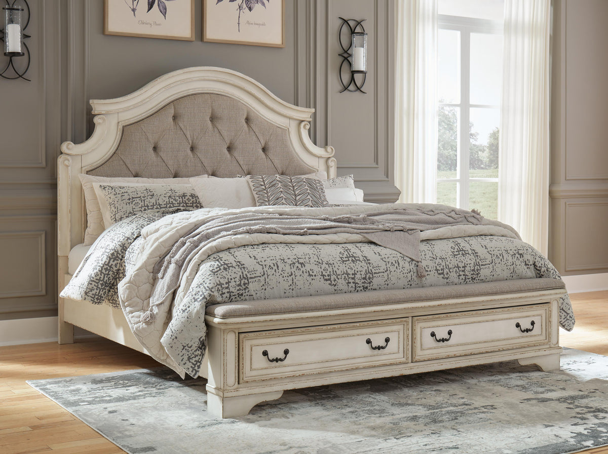 Realyn Storage Bed, Dresser and Nightstand - Two-tone  (B743-SI) - Image 14