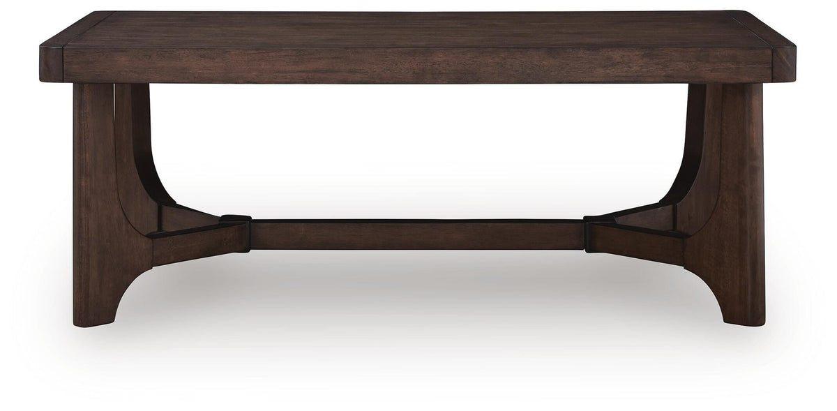 Korestone Coffee Table - Dark Brown  (T438-SI) - Image 3