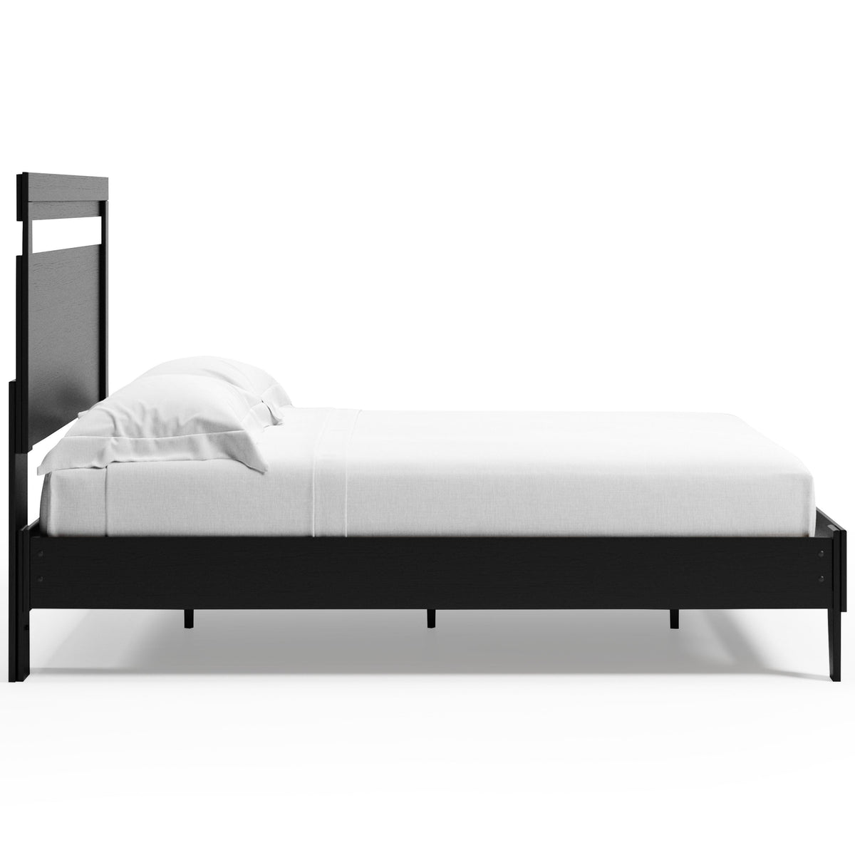 Finch Panel Platform Bed - Black/Brown  (EB3392-SI) - Image 6