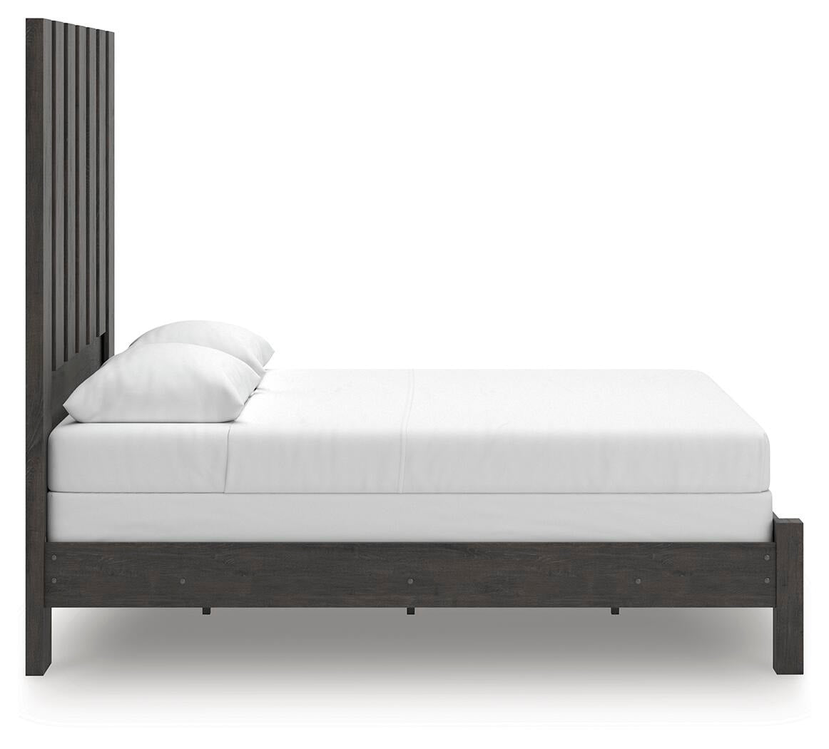 Fraluna Queen Panel Bed, Dresser, Mirror, and Nightstand (PCB3370-SI) - Image 12
